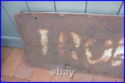 Antique Tropicana Las Vegas Sign Destroyed Rustic Decor Metal & Wood Tropics