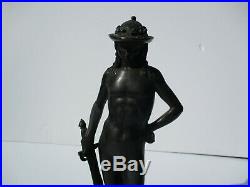 Antique Vintage Bronze Metal Sculpture Nude Classical Portrait Icon Iconic 10