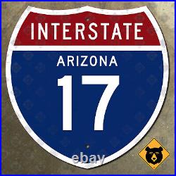 Arizona Interstate 17 highway shield road sign Flagstaff Phoenix 12x12