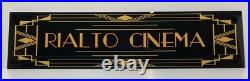 Art Deco Vintage Style Home Theater Sign Man Cave Cinema Billiards Customizable Art Deco Vintage Style Home Theater Sign Man Cave Cinema Billiards Customizable