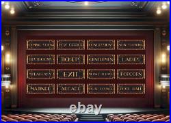 Art Deco Vintage Style Home Theater Sign Man Cave Cinema Billiards Customizable