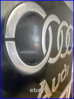 Audi Metal Sign Hand Cast Aluminum Relief Wall Art 20x24 Vintage
