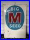 BIG_M_SEED_SIGN_Vintage_from_Midwest_Farm_Used_21_High_X_14_Wide_Metal_Rust_01_pwh