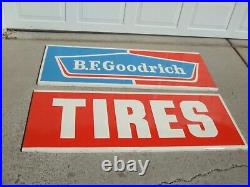 B F Goodrich vintage horizontal metal signs