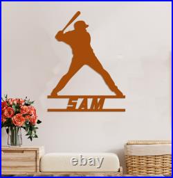 Baseball Player Name Sign