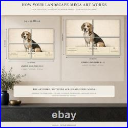 Beagle Dog Breed Wall Art Aluminum Sign