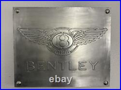 Bentley Vintage Style Garage Sign 20x24 Handmade Aluminum Relief Metal Wall Art