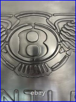 Bentley Vintage Style Garage Sign 20x24 Handmade Aluminum Relief Metal Wall Art