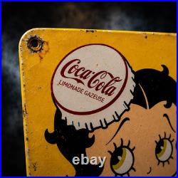 Betty Boop Coca-Cola Vintage Rusty Heavy Metal Sign 40 × 60 cm (15.7 × 23.6)