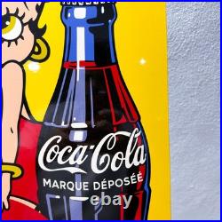 Betty Boop Coca-Cola Vintage Rusty Heavy Metal Sign 40 × 60 cm (15.7 × 23.6)
