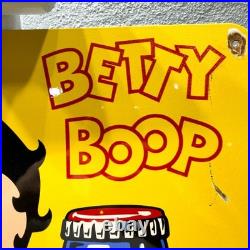 Betty Boop Coca-Cola Vintage Rusty Heavy Metal Sign 40 × 60 cm (15.7 × 23.6)