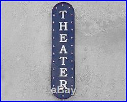 Big Movie THEATER Theatre Vintage Rustic Home Cinema Metal Marquee Light Up Sign
