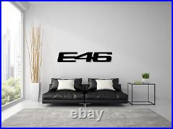 Bmw E46 Badge Steel Wall Decor Decoration Art Sedan Touring Coupe M3 330 328 I D