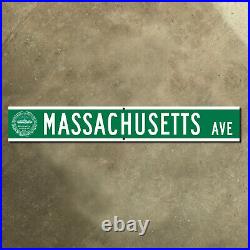 Boston Massachusetts Avenue MIT Harvard road sign street blade TWO SIDED 40x6