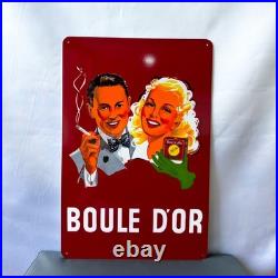 Boule d'Or Vintage Cigarette Advertising Metal Sign 60 × 40 cm (23.6 × 15.7)