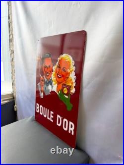 Boule d'Or Vintage Cigarette Advertising Metal Sign 60 × 40 cm (23.6 × 15.7)