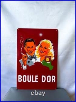 Boule d'Or Vintage Cigarette Advertising Metal Sign 60 × 40 cm (23.6 × 15.7)