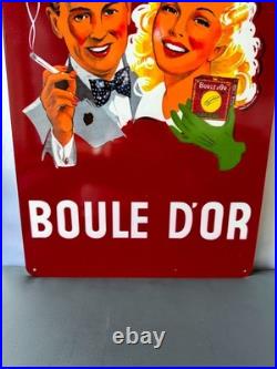Boule d'Or Vintage Cigarette Advertising Metal Sign 60 × 40 cm (23.6 × 15.7)