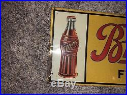 Brandimist Soda Vintage Metal Advertising Sign RARE 1928