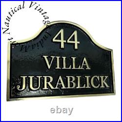 Brass House Signs with Oval Top. House Number Sign or Full Address Sign Plaque Brass House Signs with Oval Top. House Number Sign or Full Address Sign Plaque