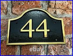 Brass House Signs with Oval Top. House Number Sign or Full Address Sign Plaque Brass House Signs with Oval Top. House Number Sign or Full Address Sign Plaque