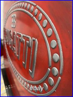 Bugatti Vintage Metal Wall Art Sign 20x24 Handmade Cast Aluminum Relief