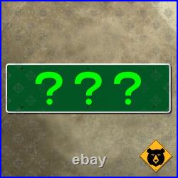 CUSTOM road highway guide directional or other rectangular sign ANY TEXT 30x9
