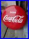 C_1944_Original_Vintage_Coca_Cola_Button_Sign_24_Inch_Metal_Dealer_Soda_Gas_Oil_01_fsb