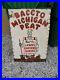 C_1950s_Original_Vintage_Baccto_Michigan_Peat_Sign_Metal_Lawn_Care_Garden_Shrubs_01_obq