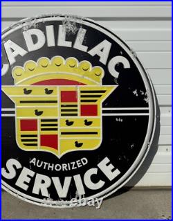Cadillac Service Metal Sign Garage Vintage Style Wall Decor Tools Oil Gas 36