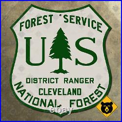 California Cleveland National Forest Service district ranger USFS sign 18x20