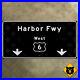 California_Harbor_Freeway_highway_road_sign_Los_Angeles_1958_US_Route_6_24x12_01_qkxp