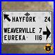 California_Hayfork_Weaverville_Eureka_directional_road_sign_NorCal_1936_21x14_01_jnx