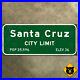 California_Santa_Cruz_city_limits_Boardwalk_highway_1959_road_sign_marker_24x10_01_wyyo