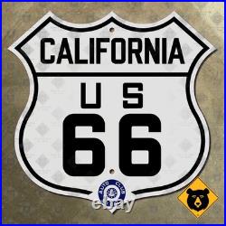 California US Route 66 highway road sign ACSC auto club 1928 Mother Road 12x12