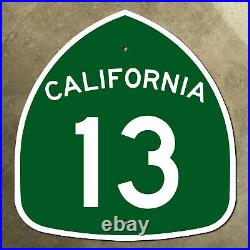 California state route 13 Oakland Berkeley highway marker 1964 road sign 24