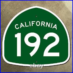 California state route 192 highway marker road sign Santa Barbara Ventura 12x11