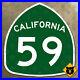 California_state_route_59_road_highway_sign_Merced_Snelling_1964_17x18_01_bo