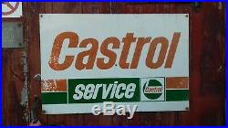 Castrol Original Vintage Metal Advertising Sign, Garage, Oil GTX