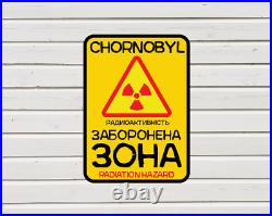 Chernobyl Zone Large Custom Personalized Sign Radiation Stalker Gift