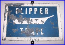 Clipper Heritage Trail Vintage 1969 Metal Sign 12x18, Newburyport Massachusetts Clipper Heritage Trail Vintage 1969 Metal Sign 12x18, Newburyport Massachusetts