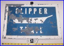 Clipper Heritage Trail Vintage 1969 Metal Sign 12x18, Newburyport Massachusetts Clipper Heritage Trail Vintage 1969 Metal Sign 12x18, Newburyport Massachusetts