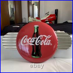 Coca-Cola Sign Button Enamel Advertising Metal Sign Vintage Collectible 0709MT