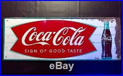 Coca Cola Vintage Metal Soda Sign Coke
