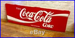 Coca Cola alloy sign advertising mancave cafe garage metal vintage retro kitchen