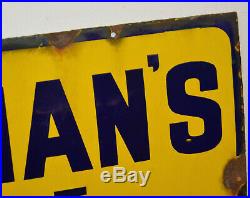 Colman's Mustard enamel sign advertising decor mancave garage metal vintage retr