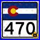 Colorado_State_Route_470_highway_marker_road_sign_1934_Golden_Littleton_12x12_01_bulu