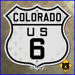Colorado US Route 6 highway marker road sign Loveland Pass 1926 16x16