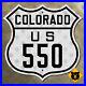 Colorado_US_route_550_marker_road_sign_Million_Dollar_Highway_1928_Ouray_12x12_01_xr