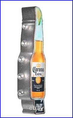 Corona Extra Bottle and Arrow Shaped 25 Double Sided Marquee Light Up LED Sign